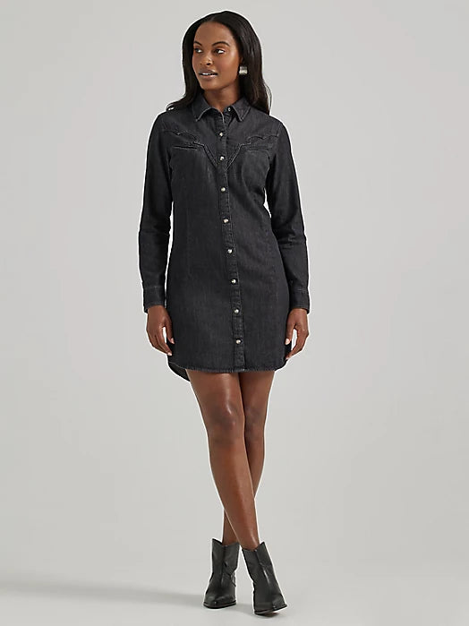 Black Denim Dress