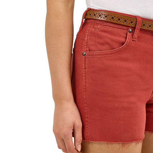 Retro Red Shorts- High Rise