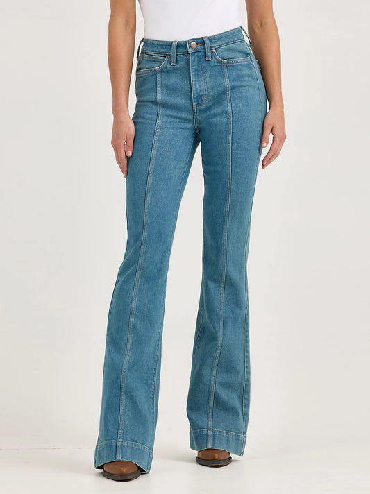 Wrangler High Rise Pintuck Trousers- Bailey