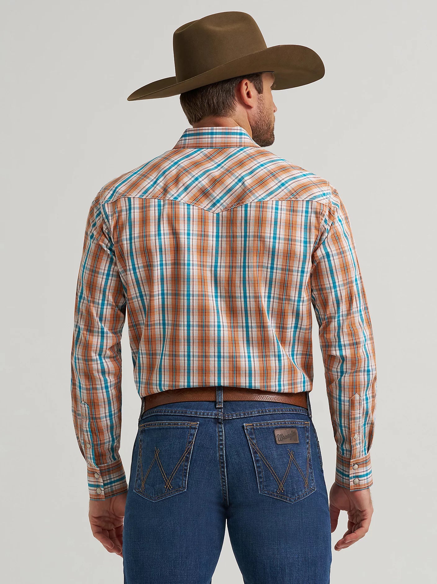Orange & Teal Plaid