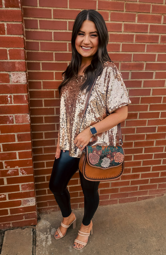 Pot of Gold shimmery top