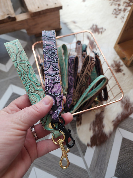 Embossed Wristlet Straps