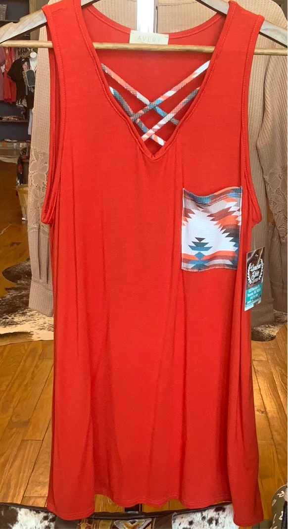 Aztec tank - Crossed