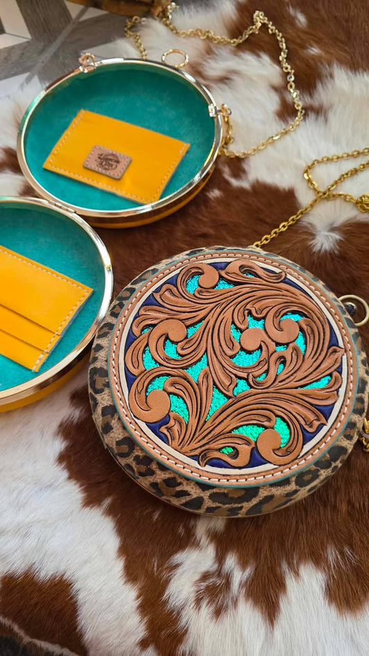 Midnight Rodeo- Round clutch