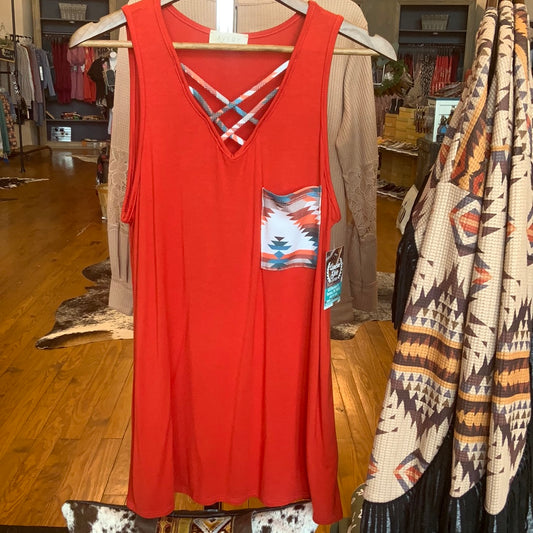 Aztec tank - Crossed