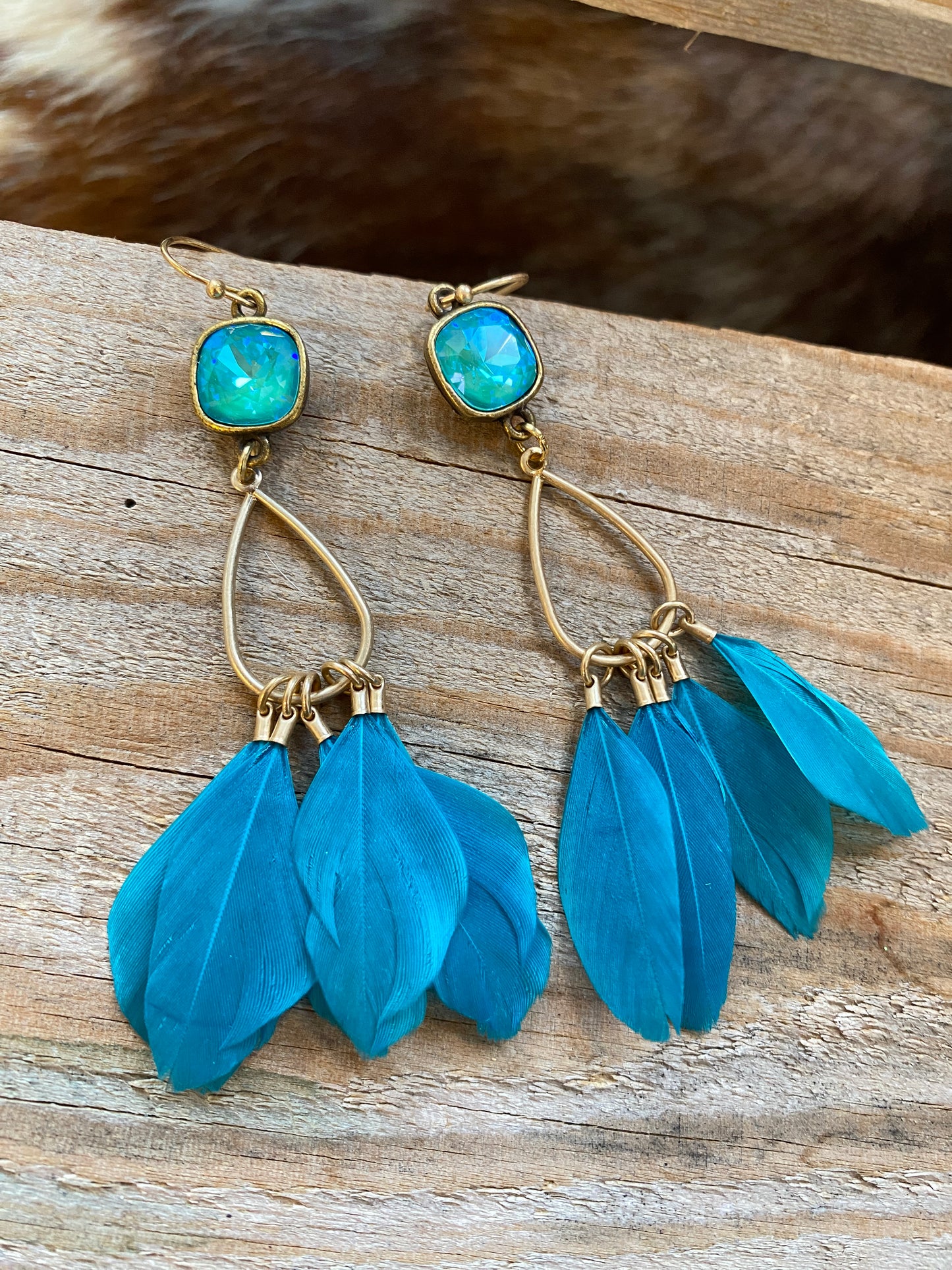 Feather Dangle Earrings