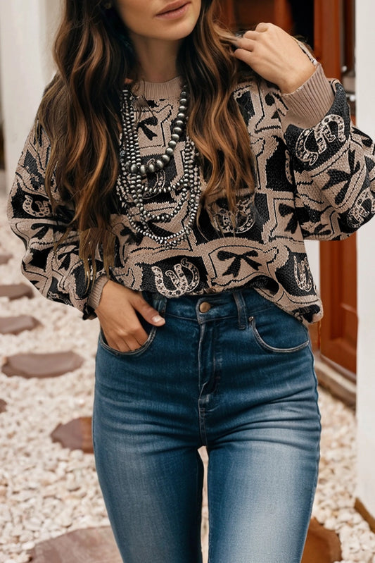 Western Bow Sweater