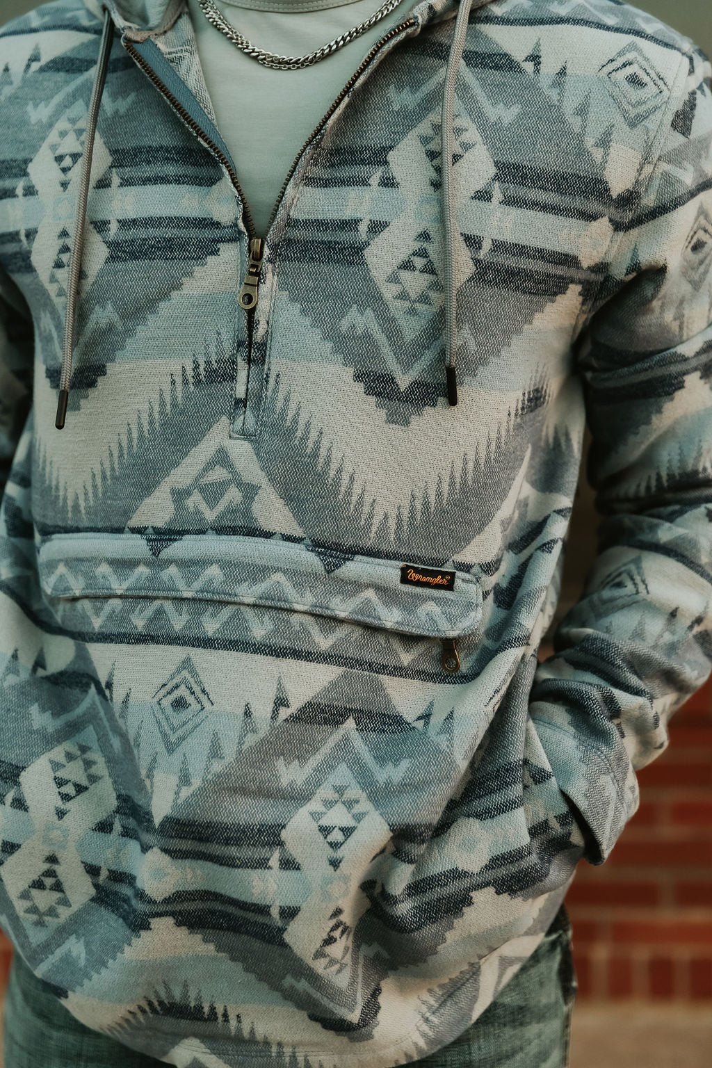 Men's Aztec 1/4 Zip Hoodie