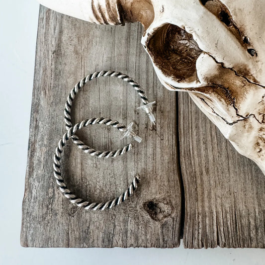 Twisted Rope Earrings 1.75”