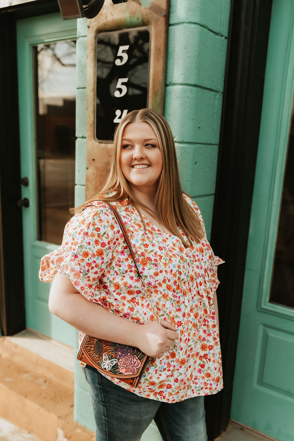 Summer Lovin' Floral Top -Plus