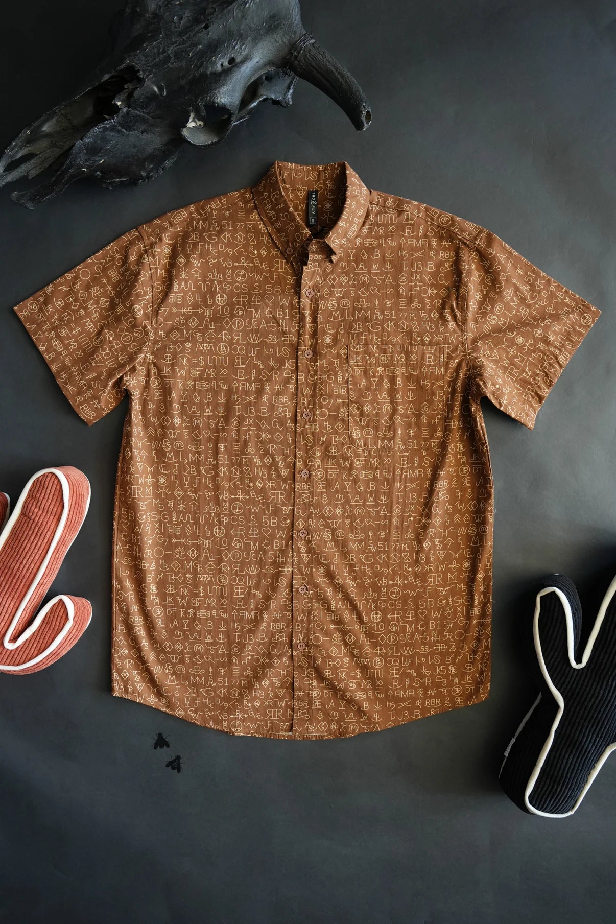 Brand Your Cattle Short Sleeve Button-up