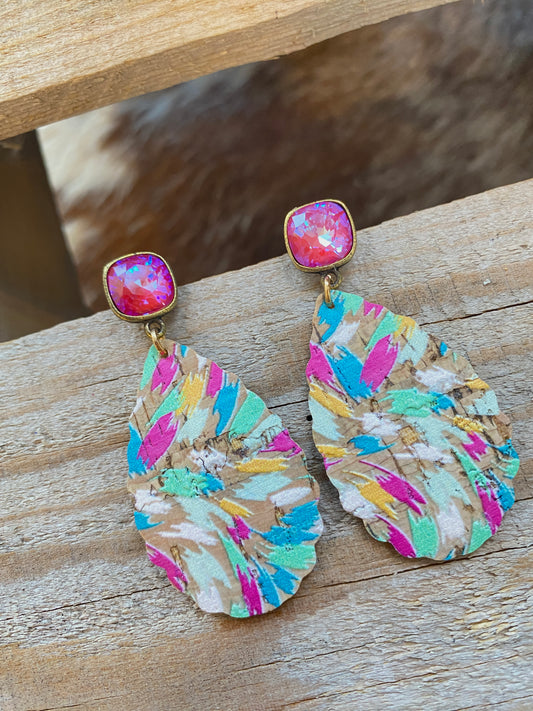 Pink Flamingo earrings