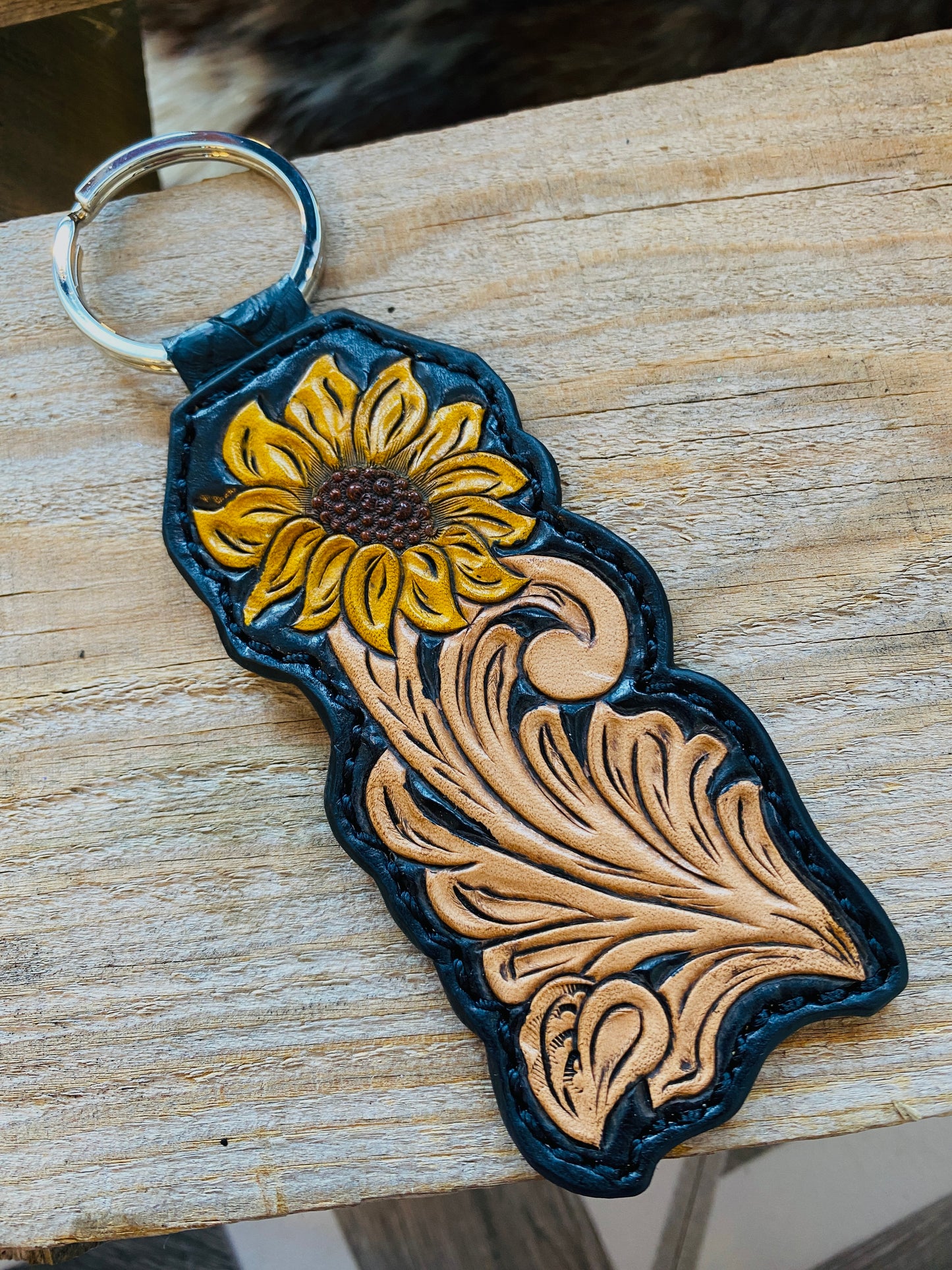 Sunflower Keychain