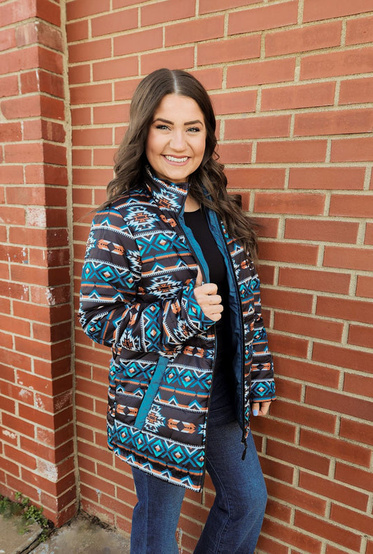 Aztec Puffer Jacket