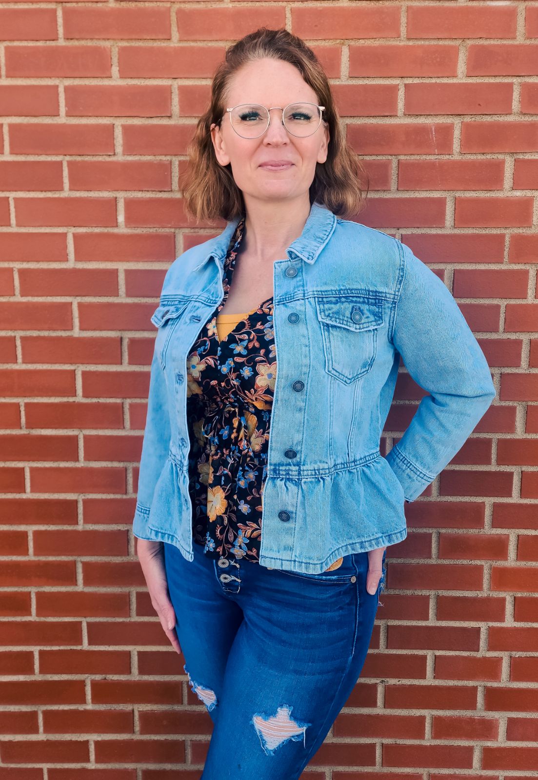 Peplum Jean Jacket