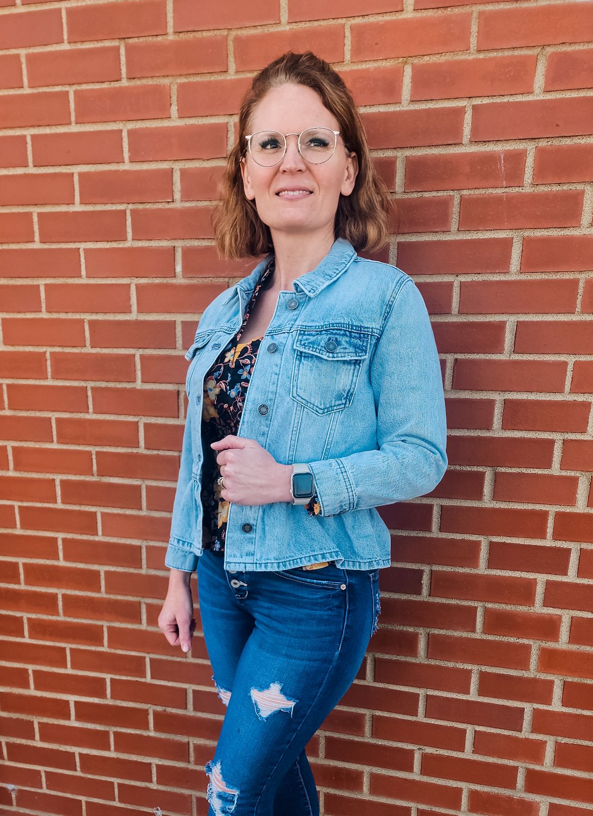 Peplum Jean Jacket