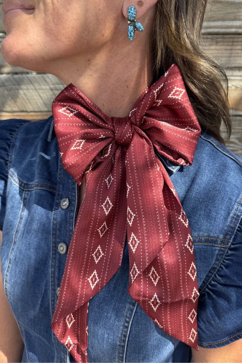Crimson Dust Latigo Scarf