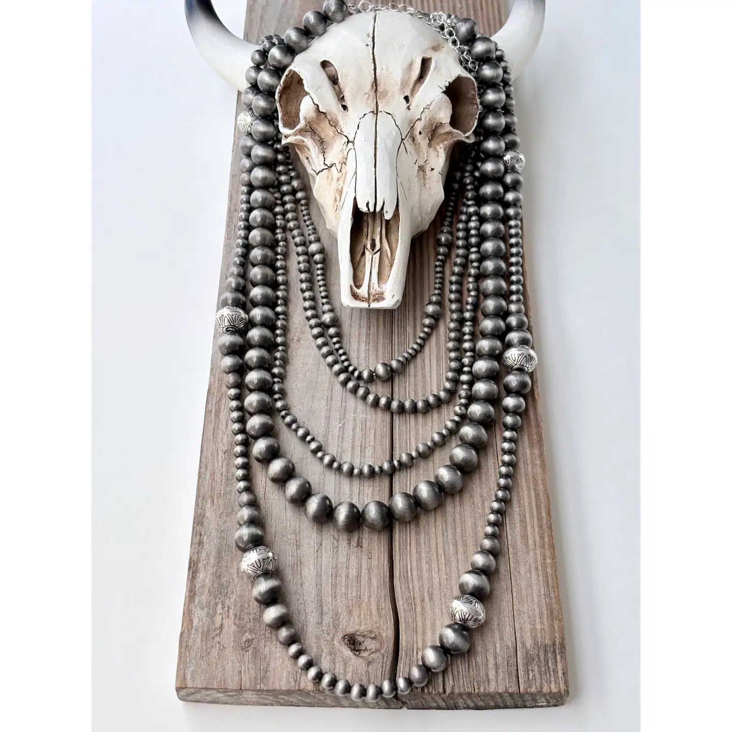 Navajo Pearl- 5 Layer Necklace