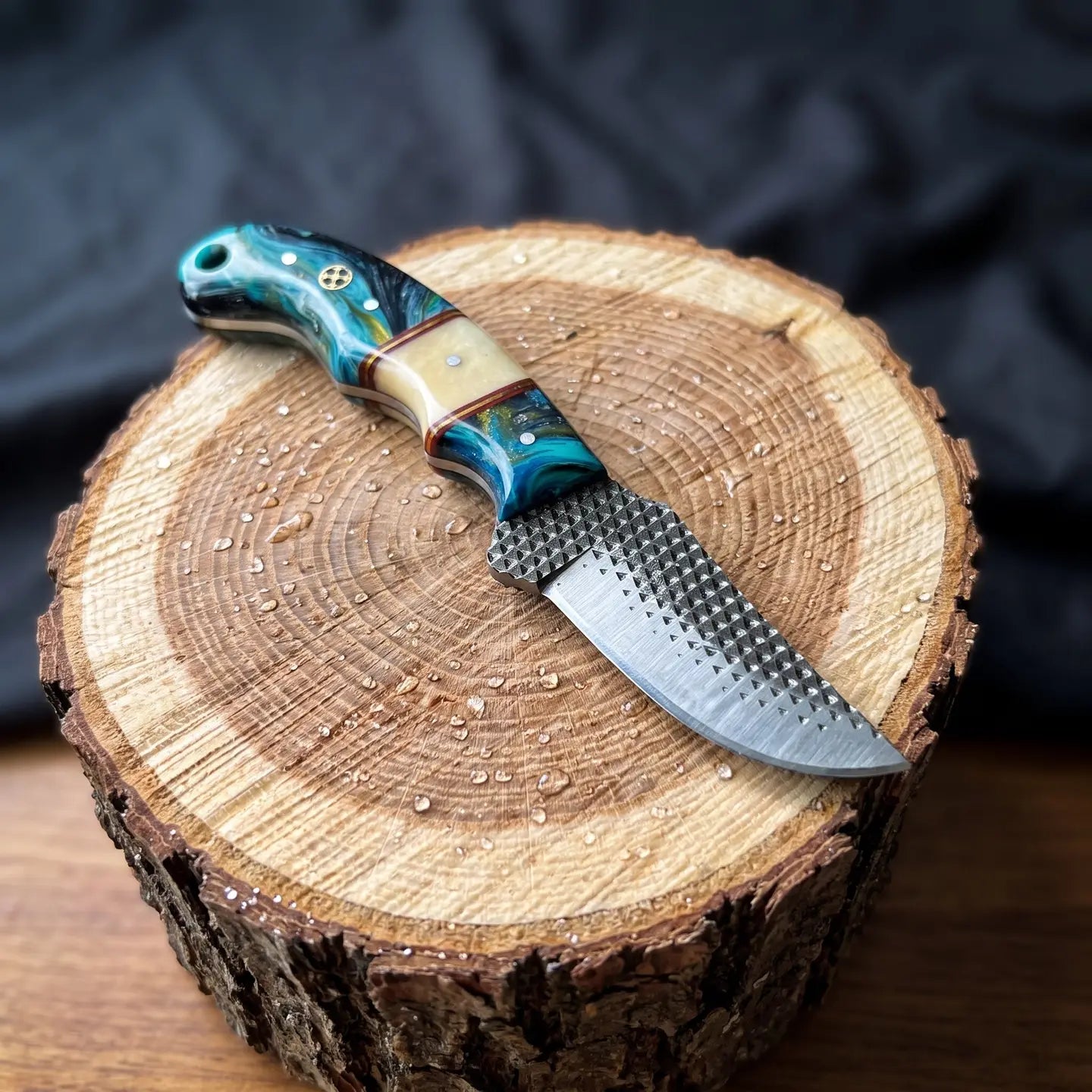 Lagoon Swirl Skinner Knife