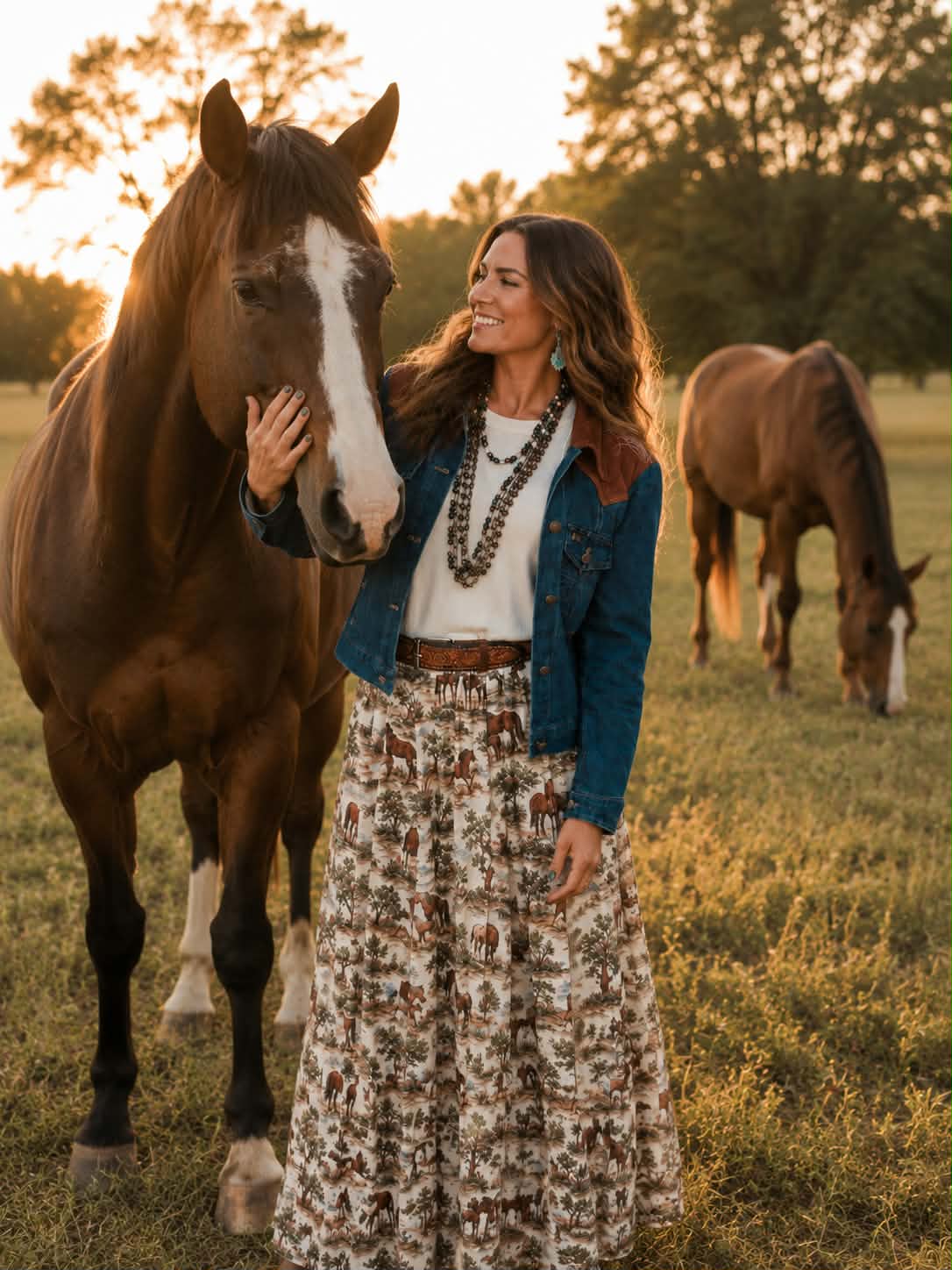 Rustic Roamer Maxi Skirt