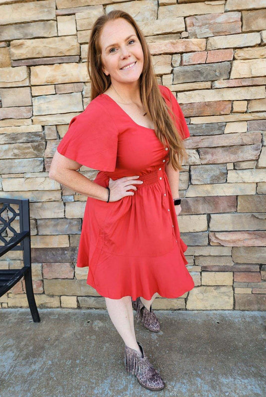 Little Red Rodeo Dress