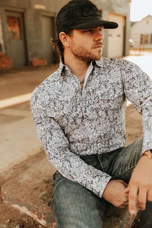Retro Floral Paisley Men’s Shirt