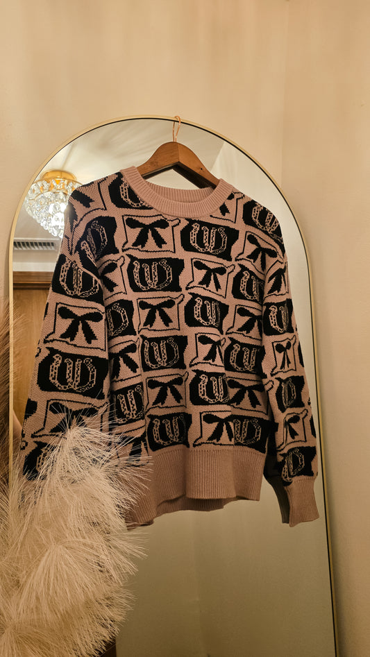 Western Bow Sweater
