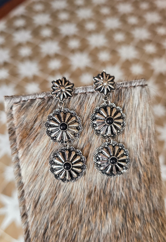Concho Earrings- Round