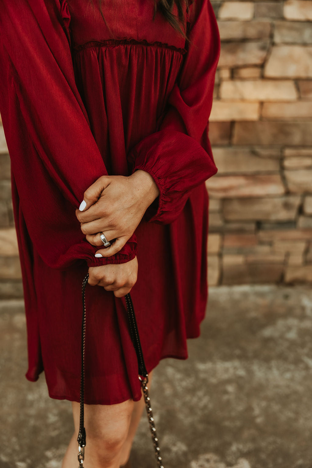 Burgundy Dress