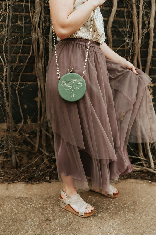 Dusty purple tulle skirt