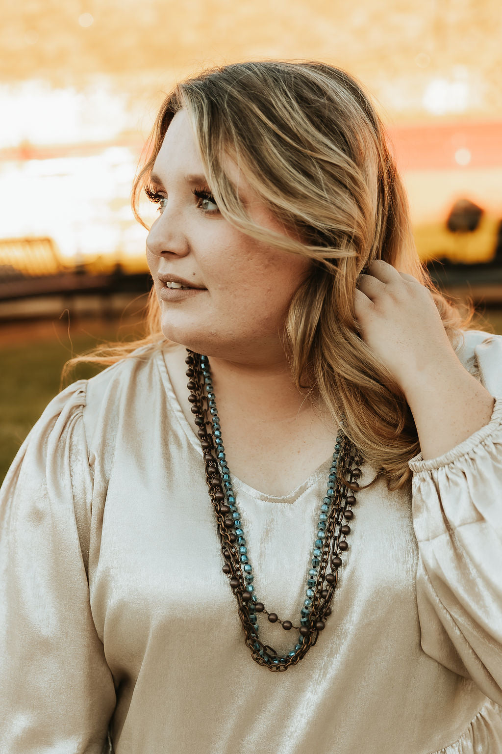 Champagne Shimmer Top