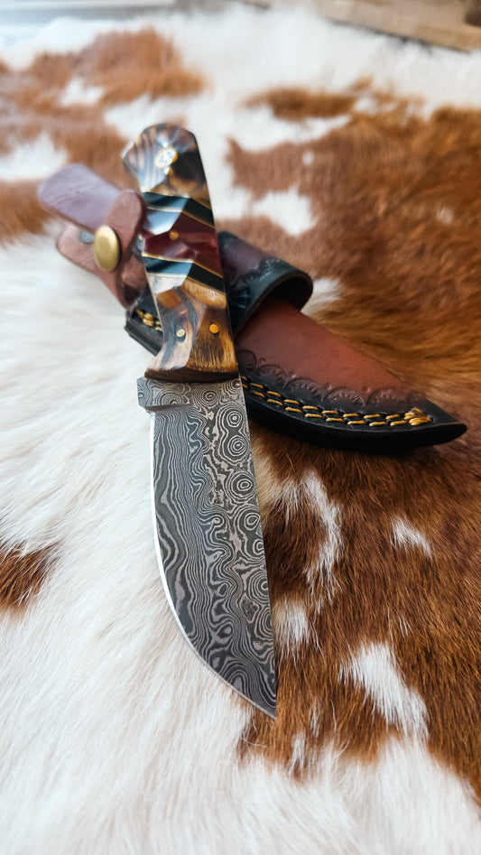 Ruby Red Drop Point Knife