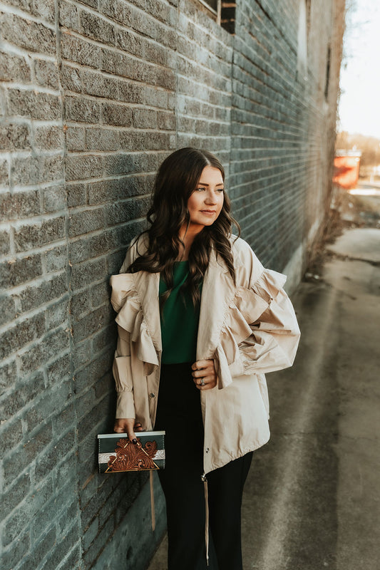 Latte Ruffle Jacket
