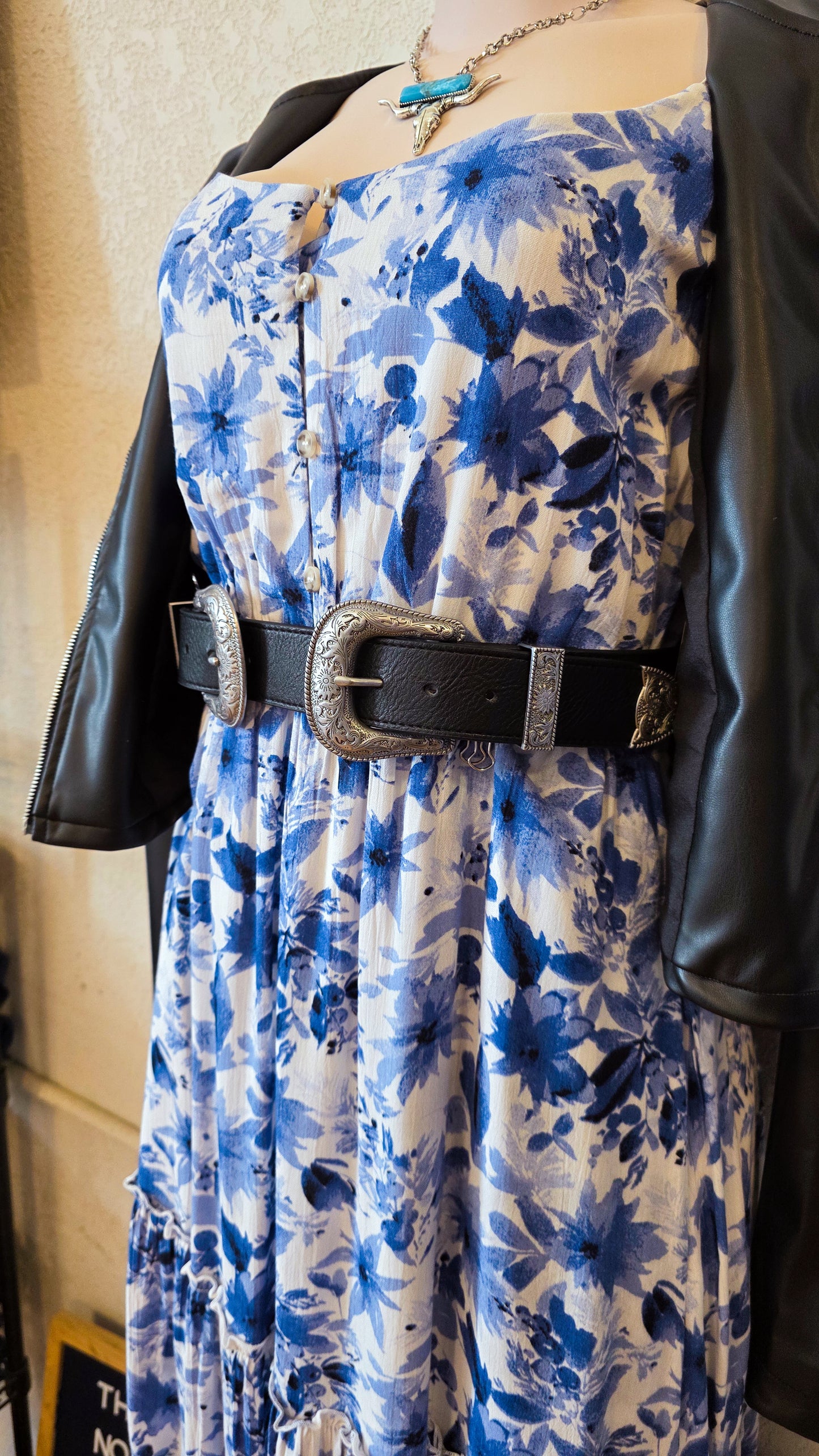 Double Buckle Belt- Black