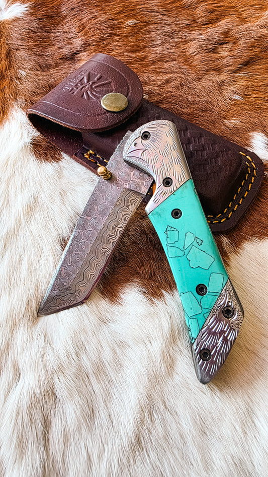 Azureglide Tanto Folding Knife