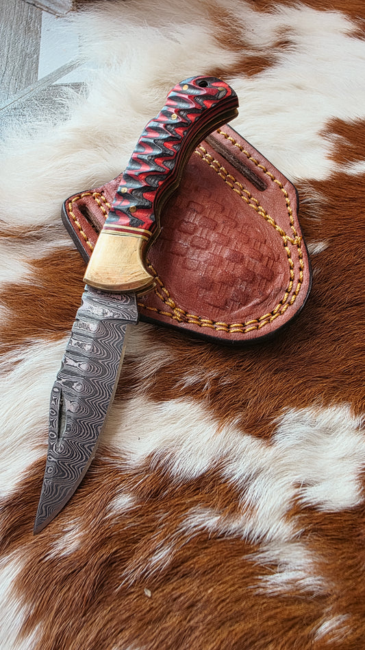 Red & Black Pocket Knife