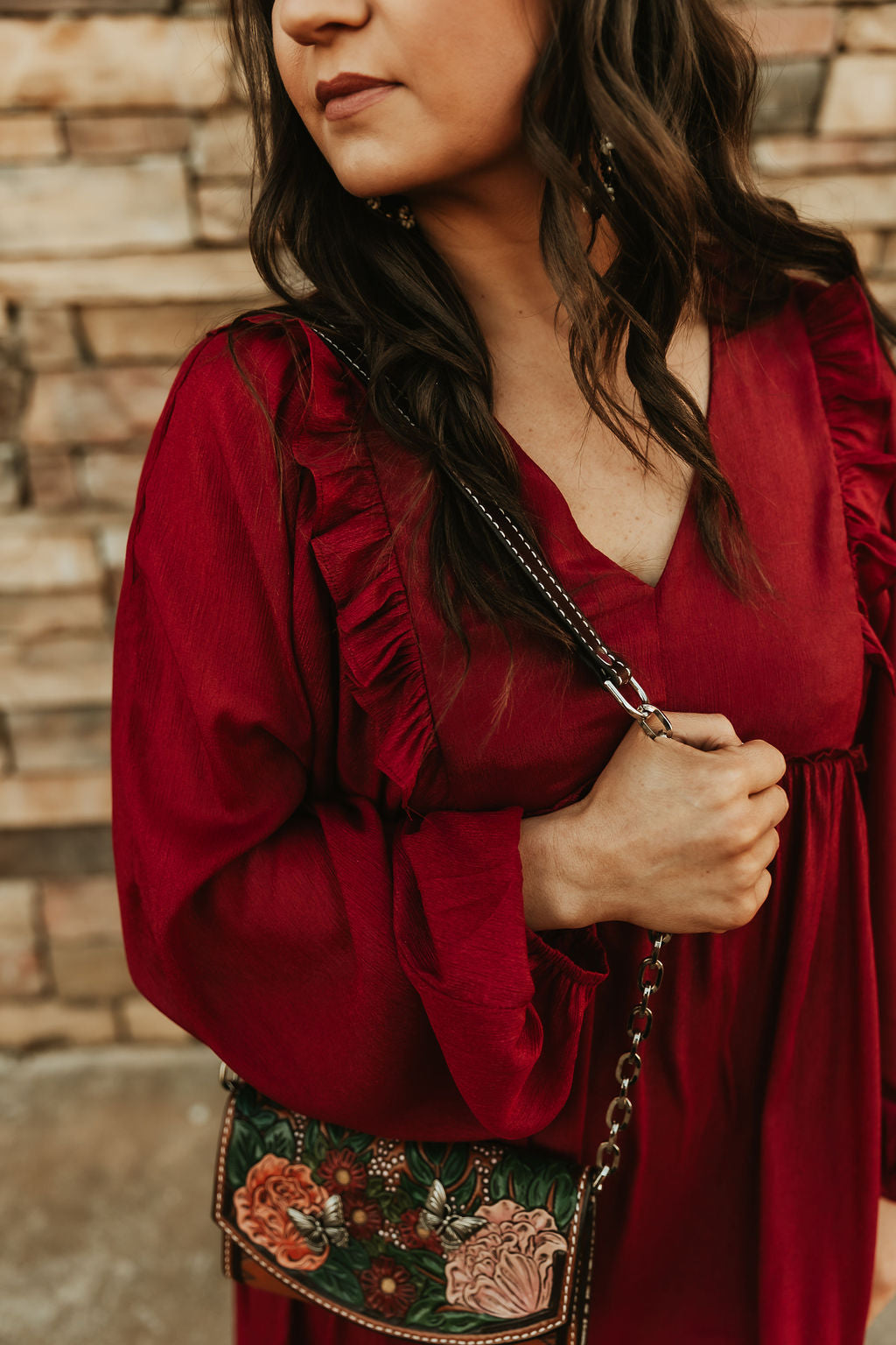 Burgundy Dress