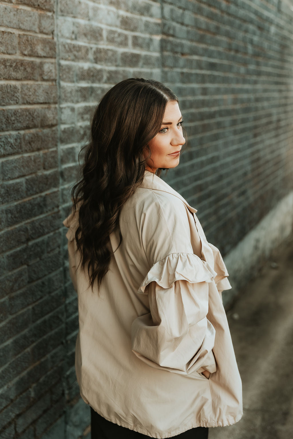 Latte Ruffle Jacket