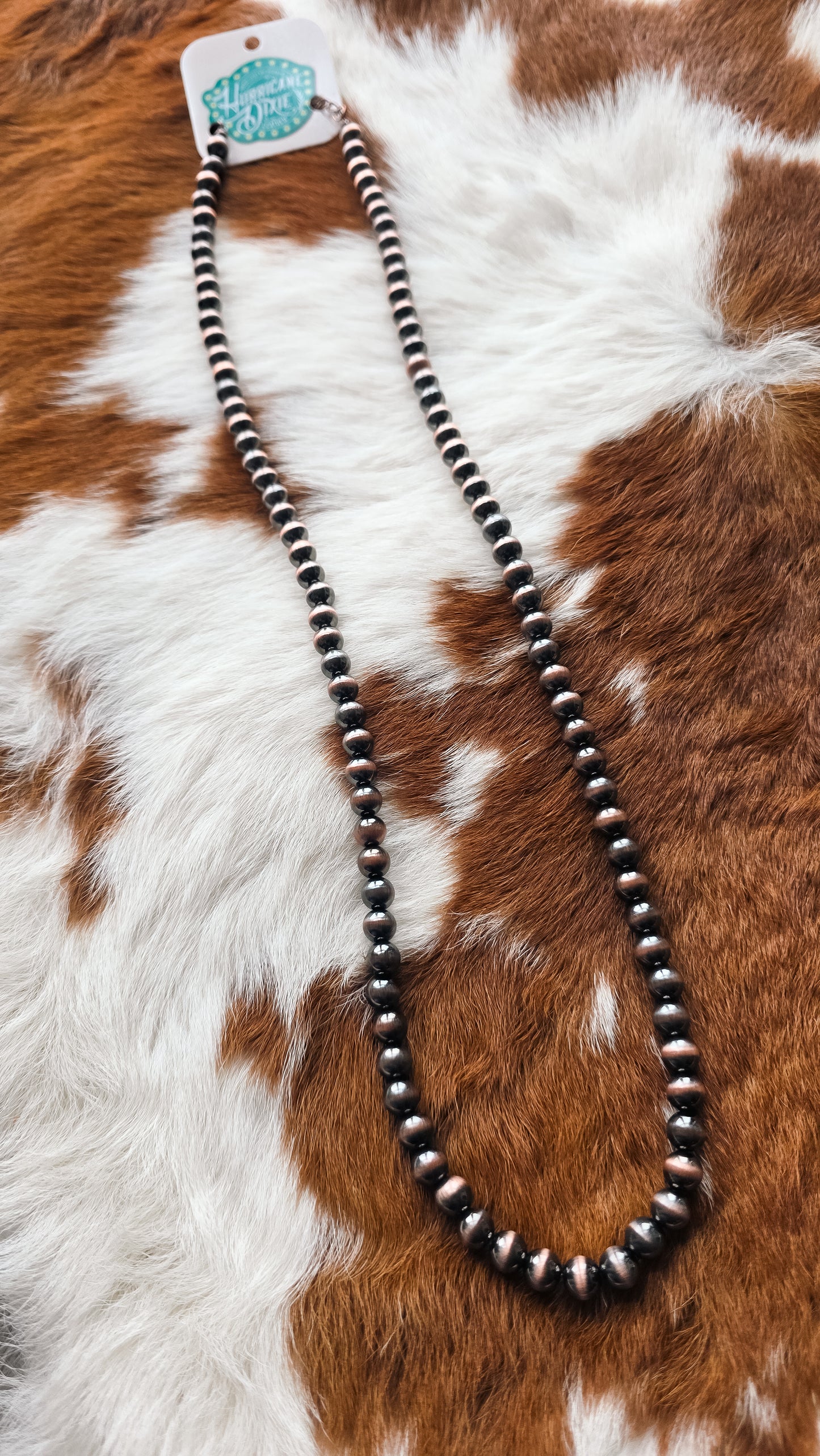 Navajo Pearl Necklace 26" - Copper