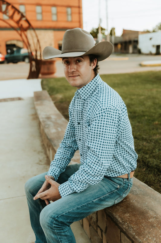 Blue Edelweiss Wrangler - Buttons