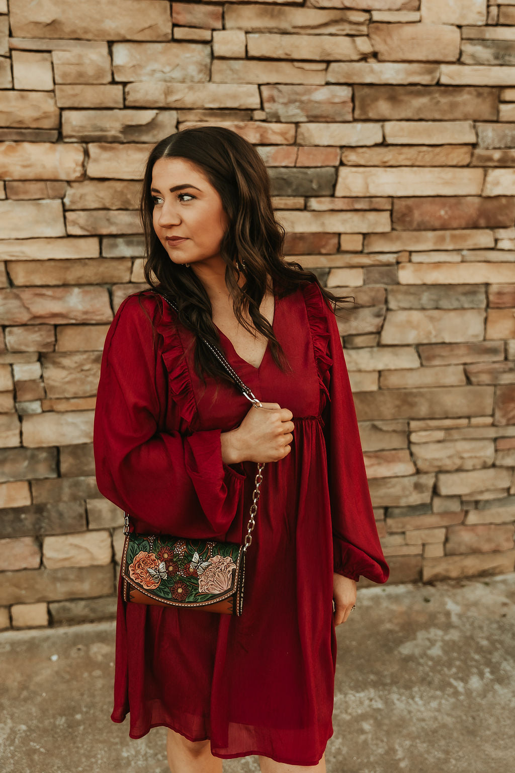 Burgundy Dress