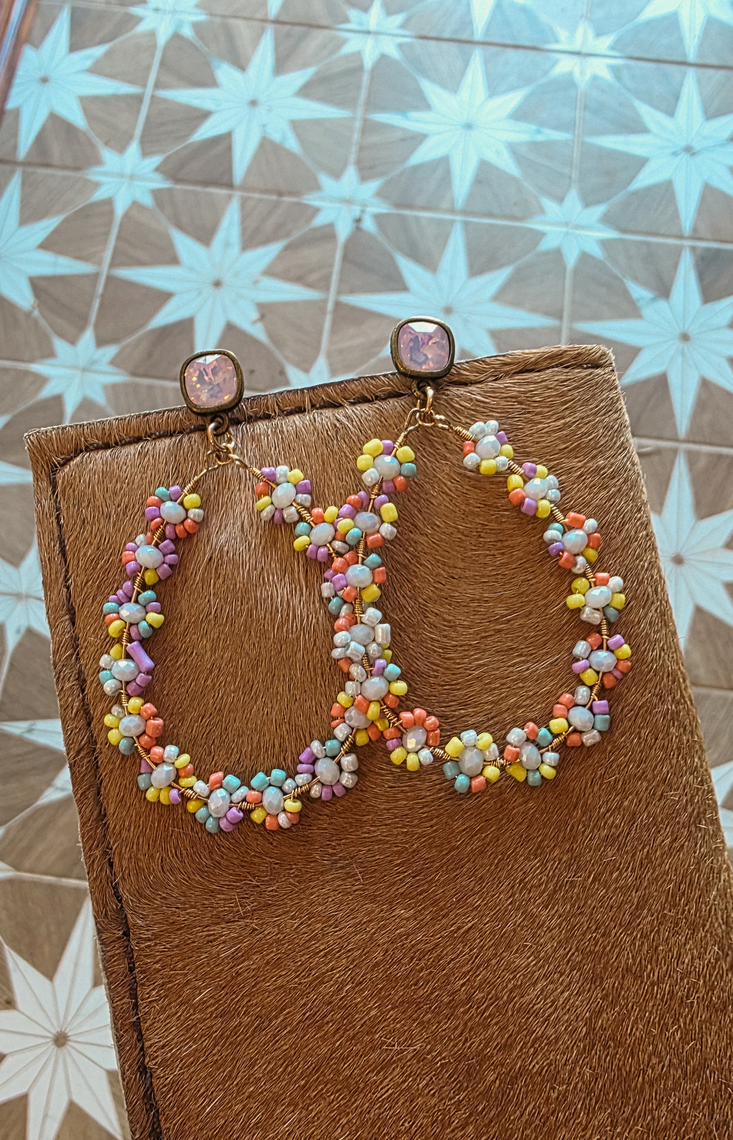 Multicolor Daisy Earrings