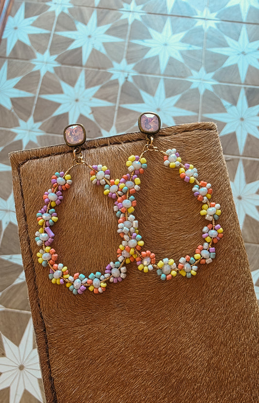 Multicolor Daisy Earrings