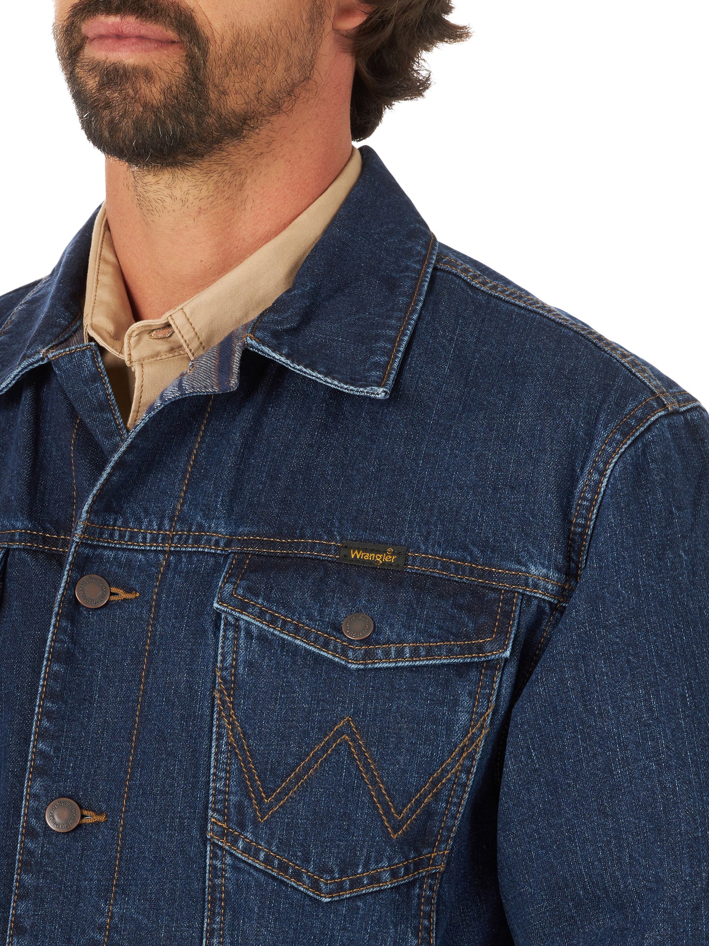 Wrangler Mens Blanket Lined Jean Jacket