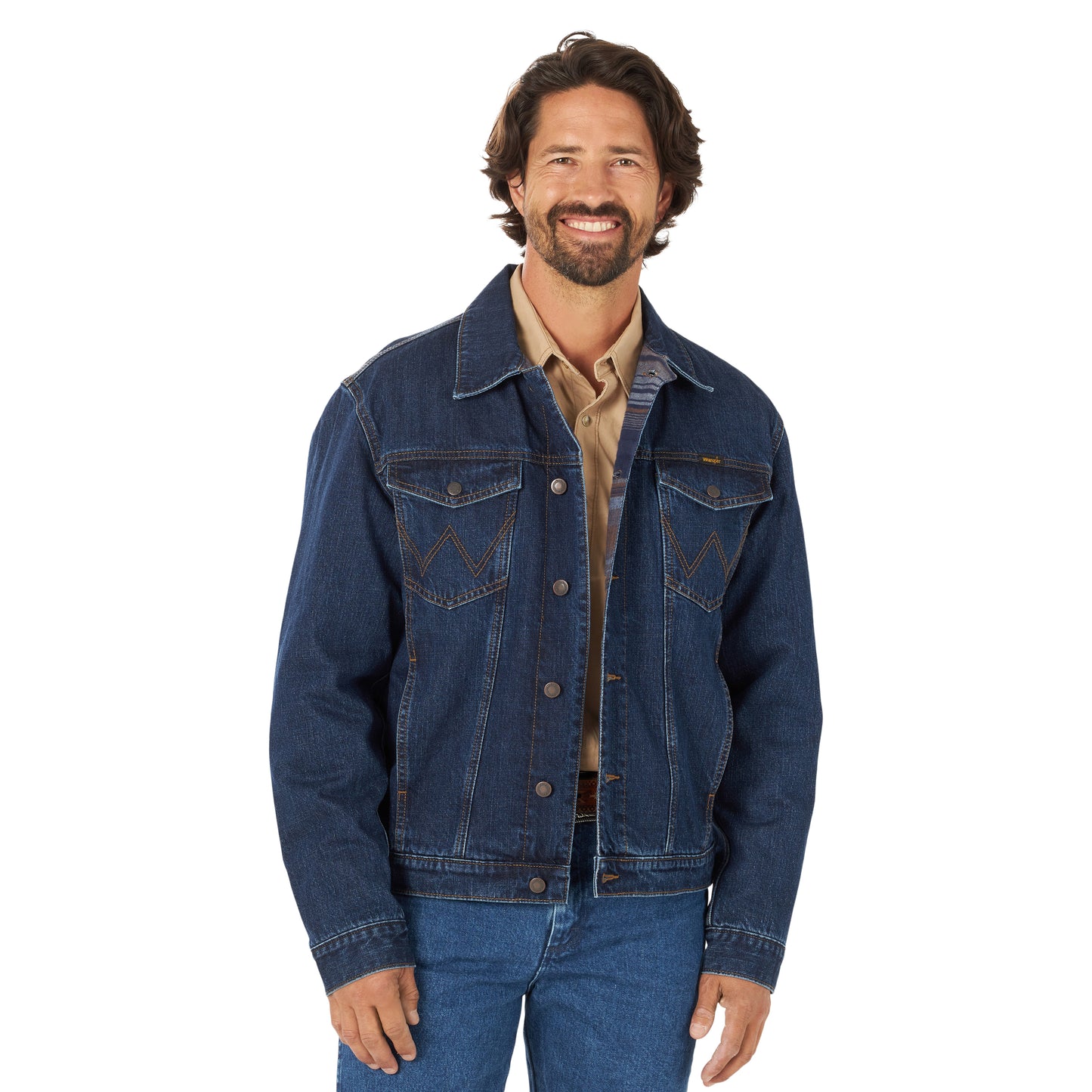 Wrangler Mens Blanket Lined Jean Jacket