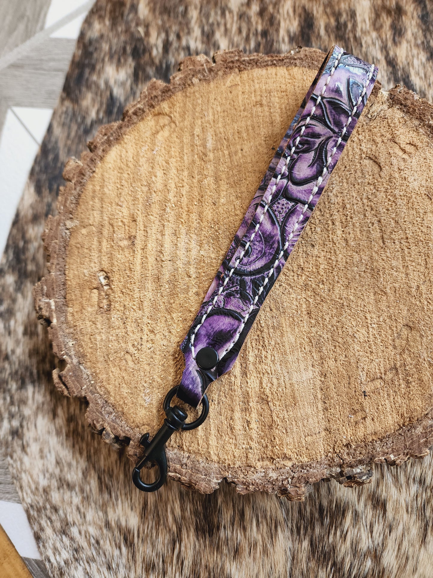 Embossed/ Tooled Wristlet Strap