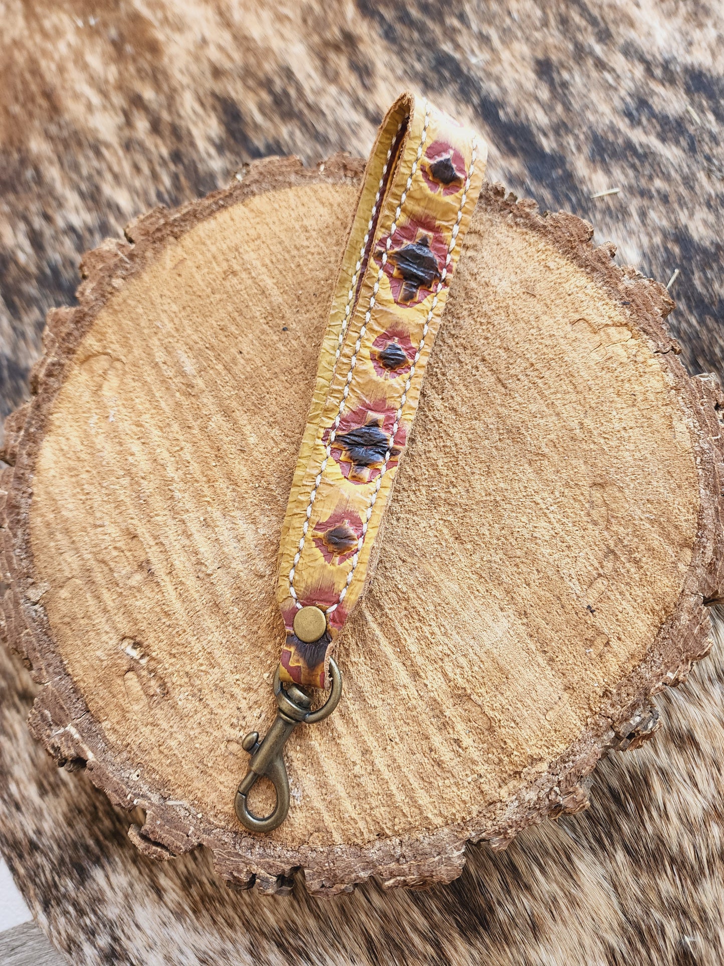 Embossed/ Tooled Wristlet Strap