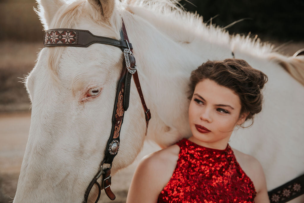 Black and Red Tack Set