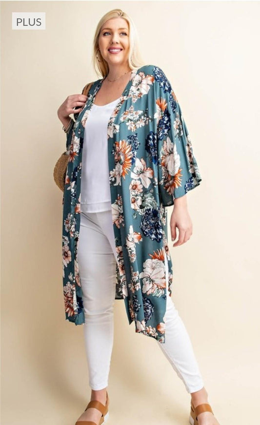 Floral kimono - Plus