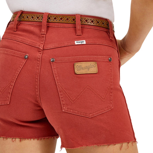 Retro Red Shorts- High Rise